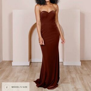 NWT Revelry Quinn Dress Velvet Terracotta